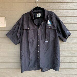 [Drake] Men's Delta Waterfowl Black Fishing Shirt (XL)